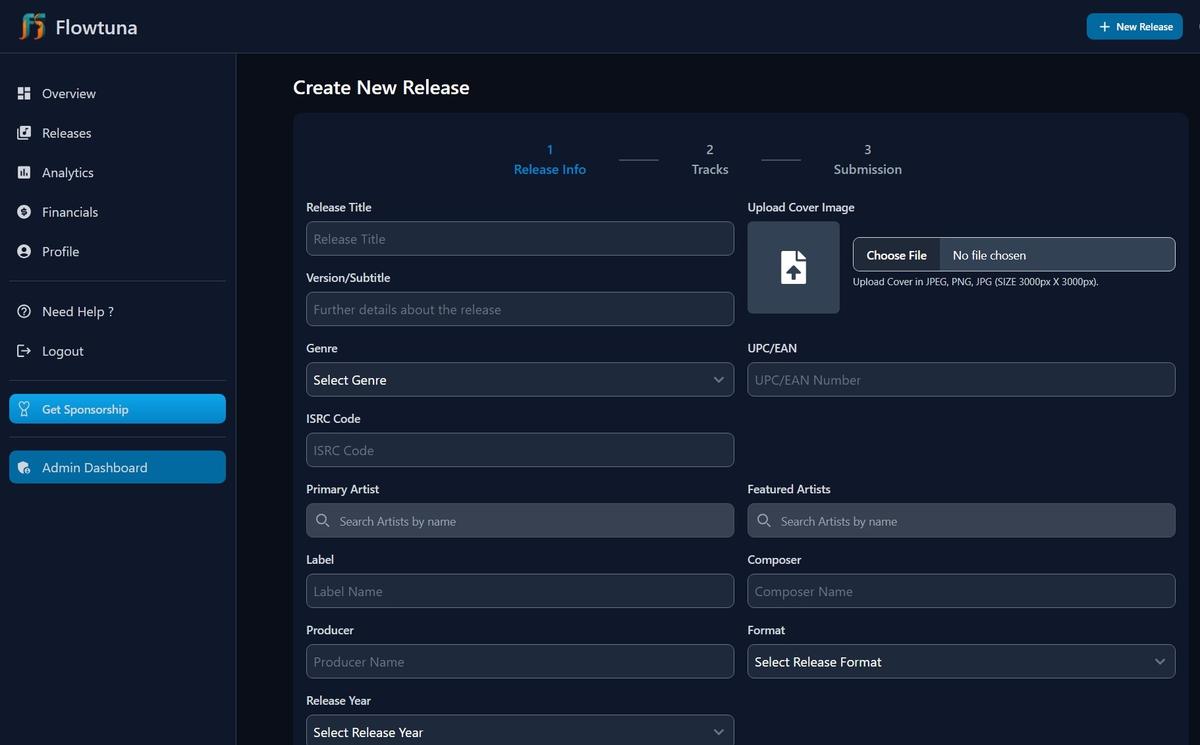 Flowtuna Dashboard